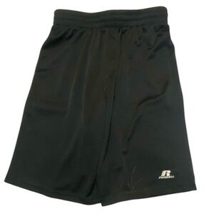 Russell‎ Athletic Youth Black Basketball Soccer Shorts Sz XL